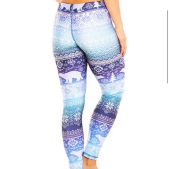 Terez Winter Fair Isle Leggings XS - Picture 3 of 9